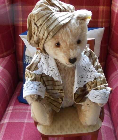 ANTIQUE STEIFF TEDDY BEAR 1950's 17 INCHES WITH BUTTON IN EAR
