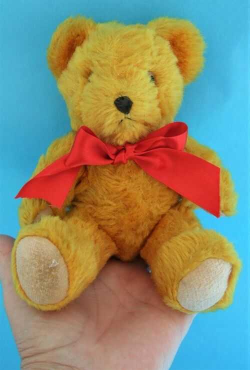 Vintage 8.5 inch jointed Mohair Teddy Bear in nice condition ~ please see pics ~