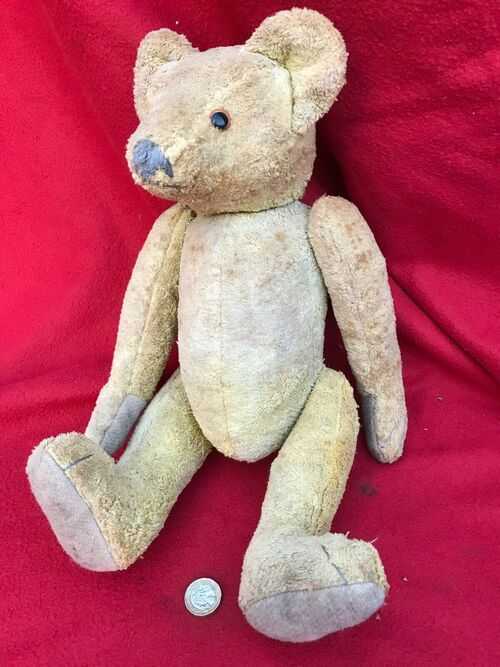 Antique Vintage Teddy Bear, Jointed, Elongated Arms