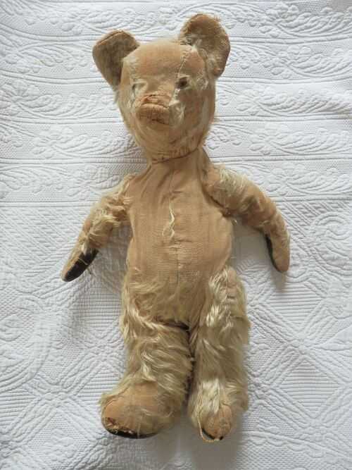 Old Care Worn Vintage Ted Teddy Bear