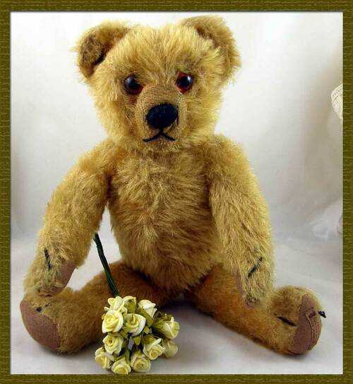 Beautiful Small 1930s Chad Valley Teddy Bear With Label