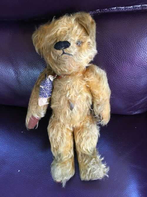 RARE 1930'S CHAD VALLEY TEDDY BEAR WITH LABELS