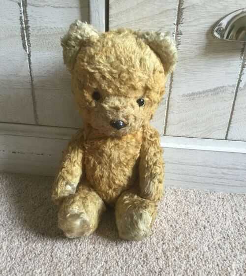 Vintage Mohair Teddy Bear - cute face - 11