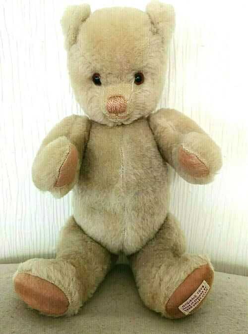 LOVELY OLD CHAD VALLEY BABY TEDDY BEAR  WITH LABEL - VERY RARE