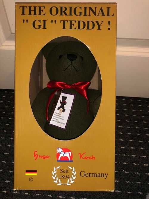Vintage THE ORGINAL GI TEDDY BEAR BOXED RARE GERMANY