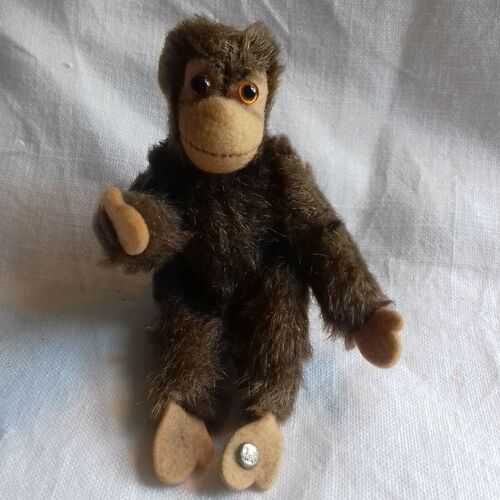 Antique small steiff stuffed monkey