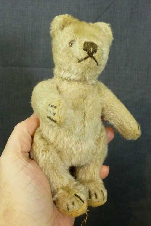 18cm SMALL RARE ORIGINAL MOHAIR TEDDY BEAR ,  STEIFF TEDDY  , OLD STEIFF