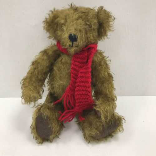 Vintage 'Chester' Teddy Bear From Nab Crafts Brown Mohair Collectors Item 281946