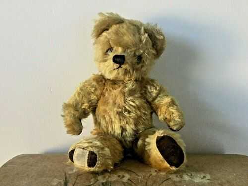 PICKLES..GORGEOUS VINTAGE CHAD VALLEY MOHAIR TEDDY BEAR-13