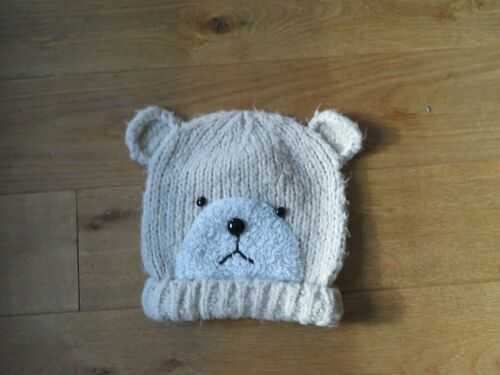 Very well worn/loved River Island Teddy Face Hat