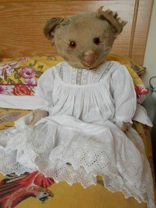 Old/ Antique 1920's Baby Dress - Bears / Dolls