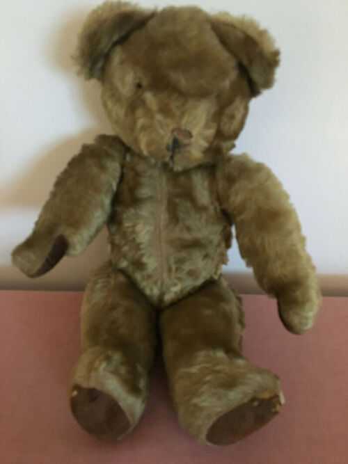 Poor Old Vintage Teddy Bear. No Eyes 17
