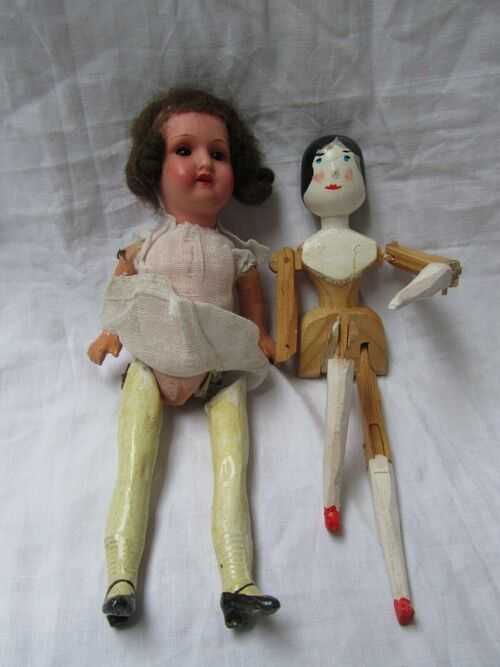 2 Antique vintage Dolls For The dolls Hospital AF