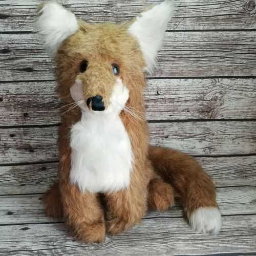 Old/Vintage Mohair/Plush/Stuffed TOY Fox by Jungle Toys of England - c1950's