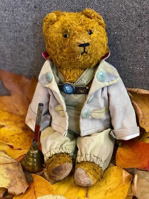 Wilfried, a German teddy bear from the late 1930s  | 30cm | Cotton plush