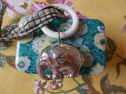 Lovely Silverplate Elephant Rattle