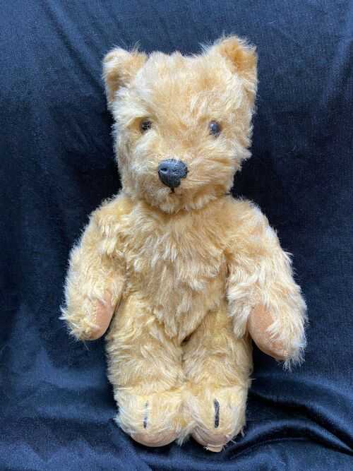 ANTIQUE VINTAGE DEANS RAG BOOK TEDDY BEAR WITH EARLY LABEL
