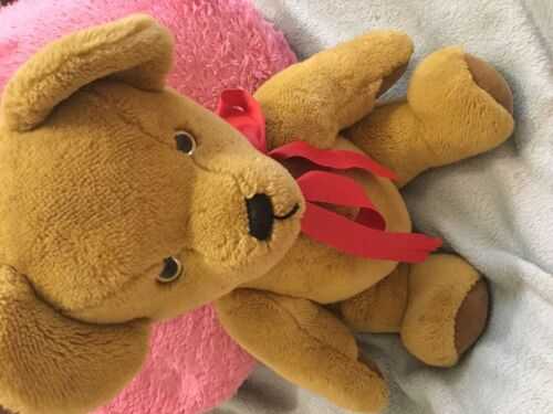 VINTAGE GOLDEN BROWN JOINTED 19 TEDDY BEAR 1960S MADE IN ENGLAND VGC
