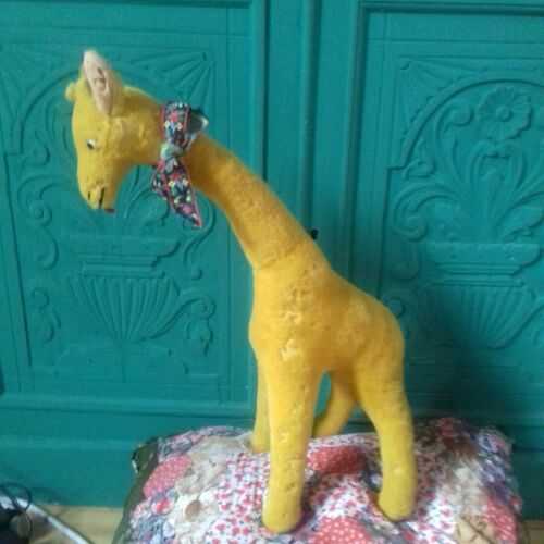 Antique vintage unusual stuffed toy giraffe