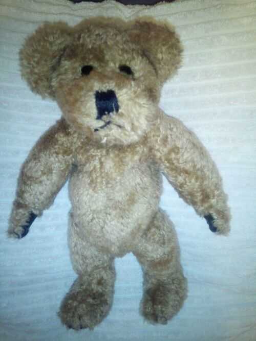 vintage bear 10 inch height brown jointed