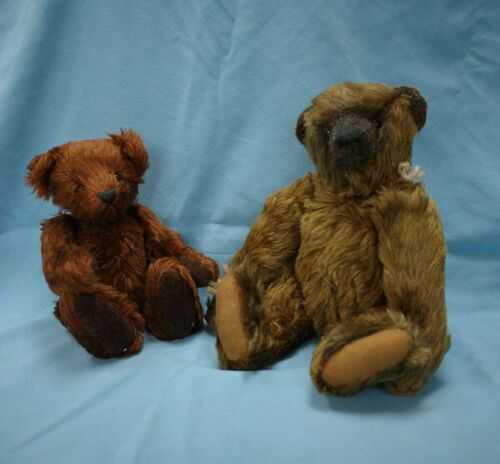 2 x RARE handmade Mohair Teddy Bears Attic bears Anobel Bears