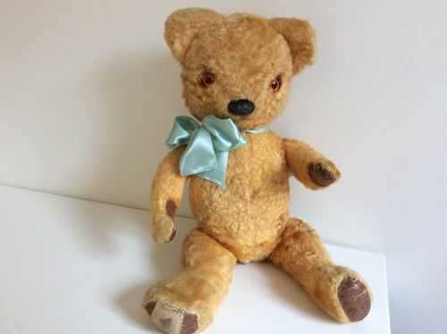 CHAD VALLEY Vintage TEDDY BEAR, Circa 1940, Authenticated by Labels