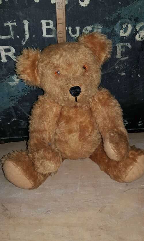Vintage teddy bear with hump