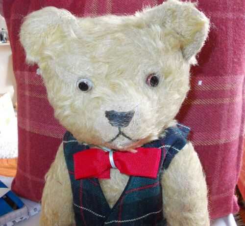 FARNELL TEDDY BEAR 1930'S WITH MUSICAL MOVEMENT 16 INCHES HIGH
