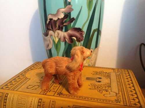 Vintage Miniature Spaniel dog, antique doll companion. W.German