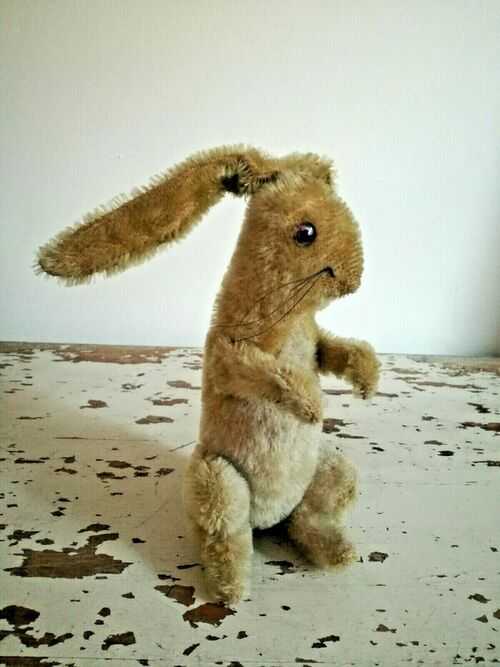 OLD VINTAGE ANTIQUE (PIP, SQUEAK) and WILFRED RABBIT FARNELL SOFT TOY TEDDY BEAR