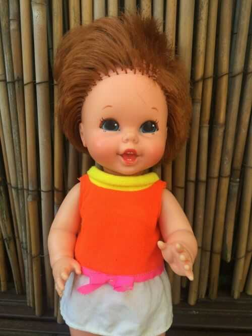 Vintage 1967 Baby Small Walk Mattel Doll
