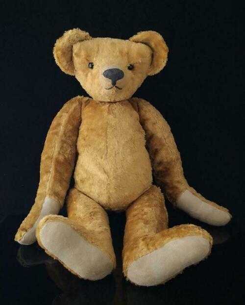 Antique Teddy bear, hump back, long snout