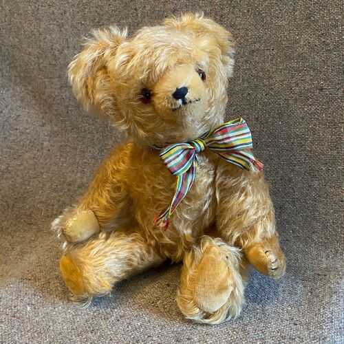 A friendly old German 1950s vintage teddy bear by VEB, Gehren | 34cm