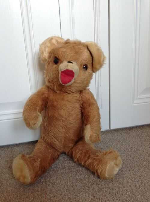 Vintage 1950's teddy bear with moveable arms and legs 17