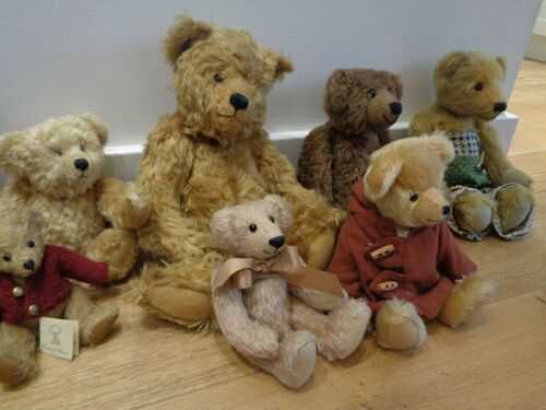 Antique old vintage teddy bears hand made mohair