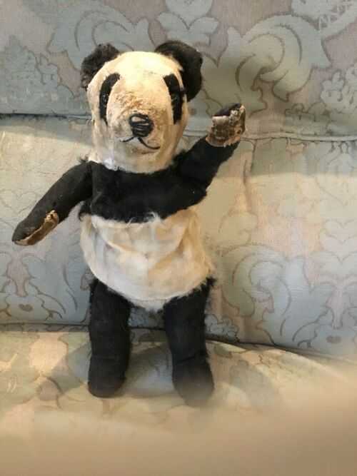 Monty - 1930s Chiltern Panda Mohair Teddy Bear - Adorable Tatty TLC
