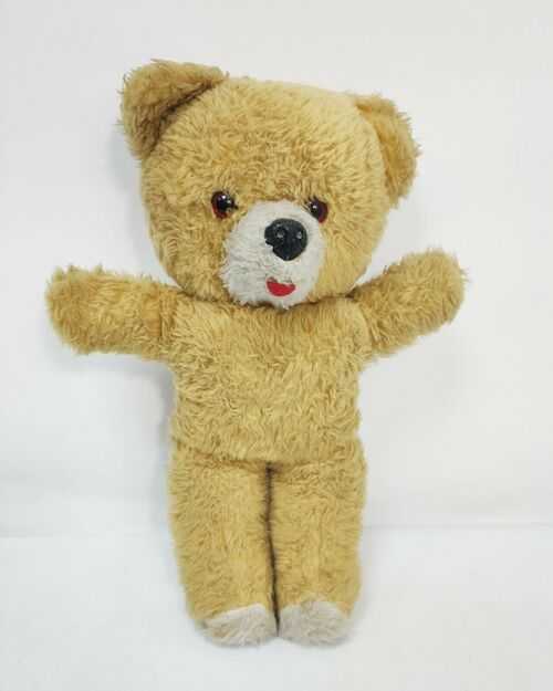 VINTAGE Teddy Bear | Wind Up Key in Back - 36cm Height
