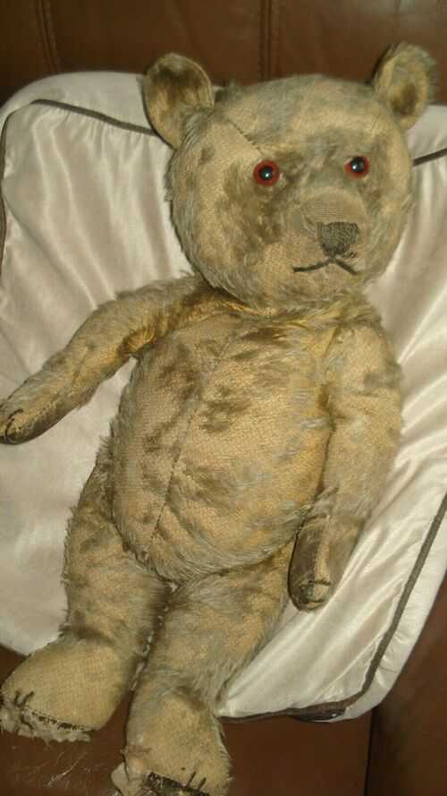 Antique/Vintage Mohair Jointed Teddy Bear needing TLC and a new home.20