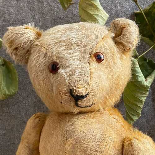 charming antique German teddy bear, c1930s, 16 in