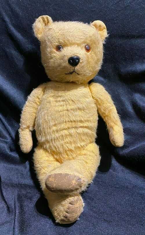 WELL LOVED VINTAGE CHILTERN TEDDY BEAR 17 INCHES