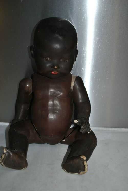 Beautiful Big Vintage Brown Armand Marseille Doll in Need of TLC 351/8k