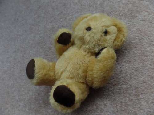 Rare Vintage  British Collectable Teddy Bear . 20cm - 8inch .Very Good Gift.