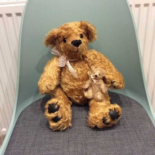 GROWLER 15 Teddy Woo Bear with 4 Baby Teddy, Handmade by Holly Cresswell