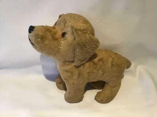 antique/vintage straw filled terrier dog soft toy,teddy bear