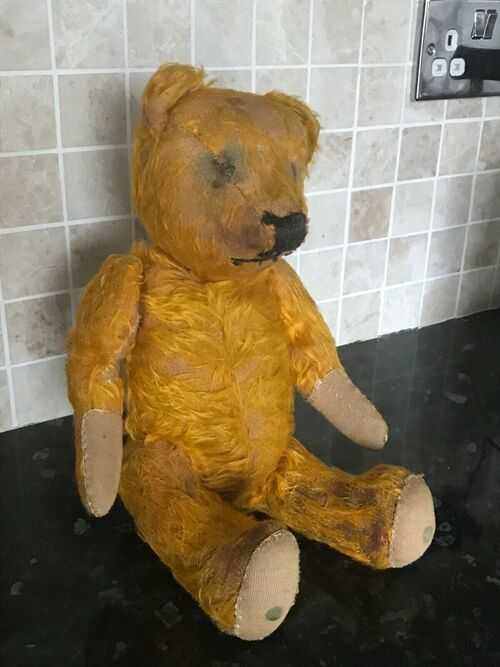 antique vintage jointed teddy bear