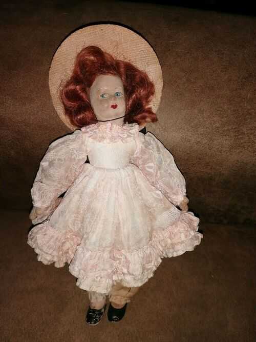 Antique Chad Valley Composite and Fabric Doll