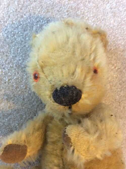Small 15 vintage teddy fully jointed