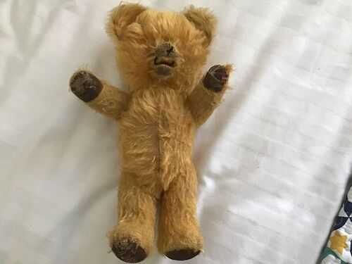 VINTAGE ANTIQUE CHAD VALLEY, CHILTERN TEDDY BEAR, MOVING MOUTH
