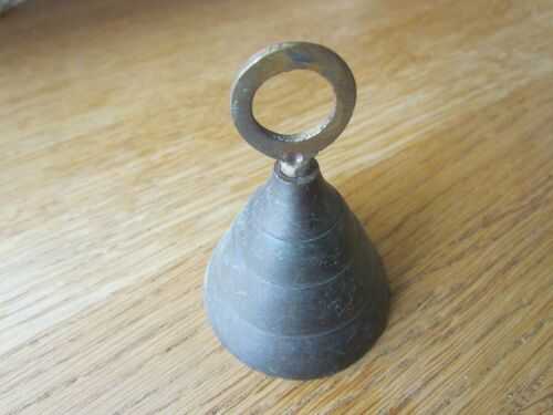 LARGE ANTIQUE BRASS COW BELL  FOR ANTIQUE TEDDDY BEARS **