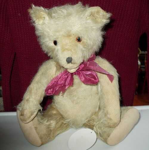 ANTIQUE  MUSICAL GERMAN TEDDY BEAR 1930's (FROM THE COTSWOLD TEDDY BEAR MUSEUM)